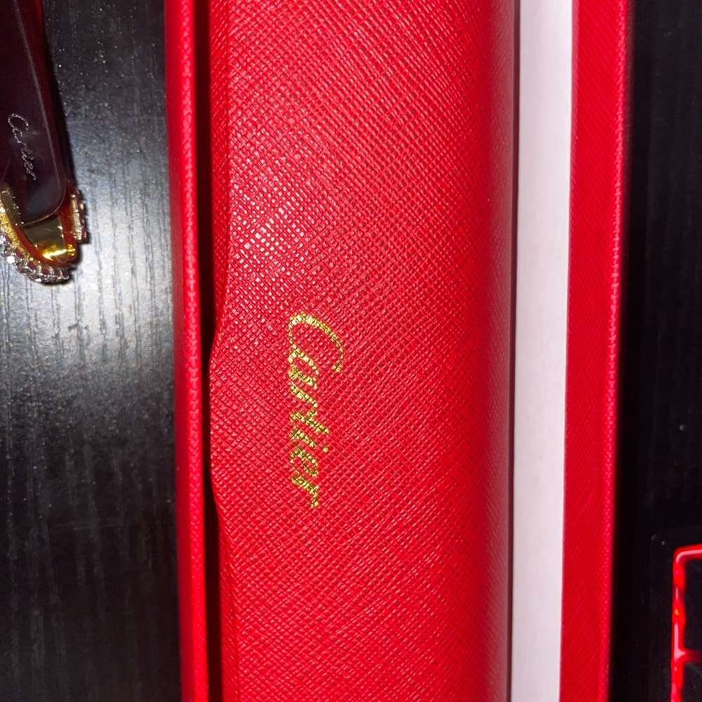Cartier Gold and Dark Purple Sunglasses - Picture 6 of 8